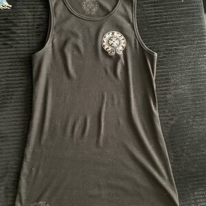 Chrome Hearts Black Fitted Embellished Tank Top